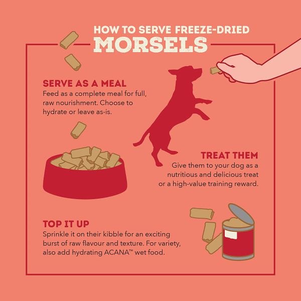 ACANA Beef Recipe Freeze Dried Dog Food, Morsels - Image 4