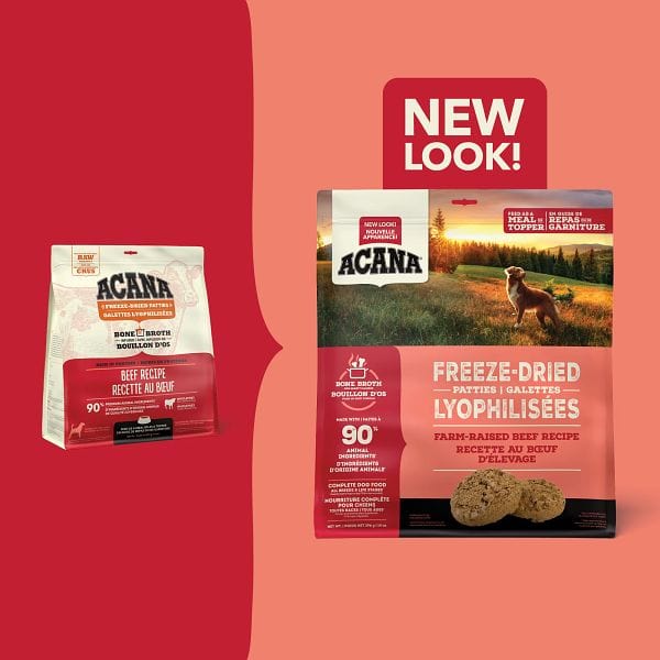 ACANA Beef Recipe Freeze Dried Dog Food, Patties - Image 2