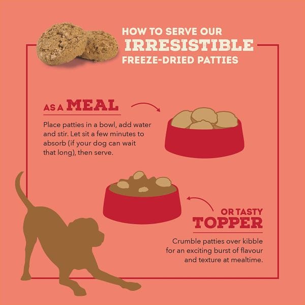 ACANA Beef Recipe Freeze Dried Dog Food, Patties - Image 4