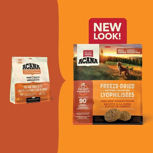 ACANA Free-Run Turkey Recipe Freeze Dried Dog Food, Patties - Image 2