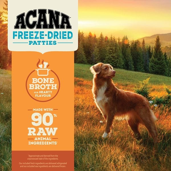 ACANA Free-Run Turkey Recipe Freeze Dried Dog Food, Patties - Image 3