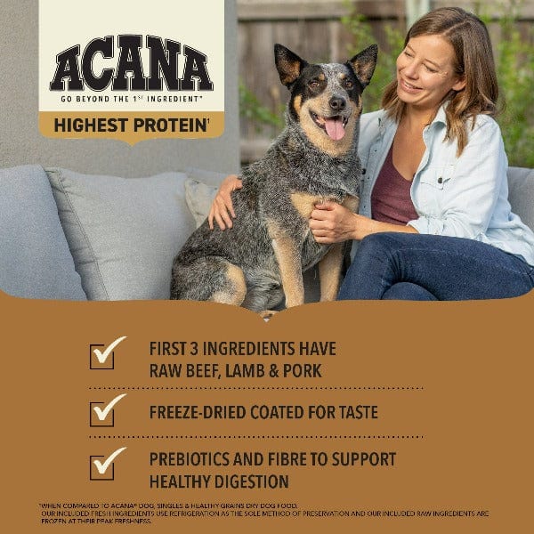 ACANA Highest Protein Ranchlands Recipe Dry Dog Food - Image 3