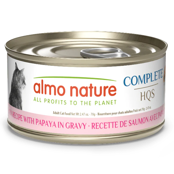 Almo Nature Complete HQS | Salmon with Papaya in Gravy Canned Cat Food