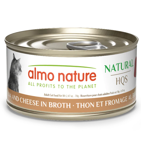 Almo Nature Natural HQS | Tuna and Cheese in Broth Canned Cat Food