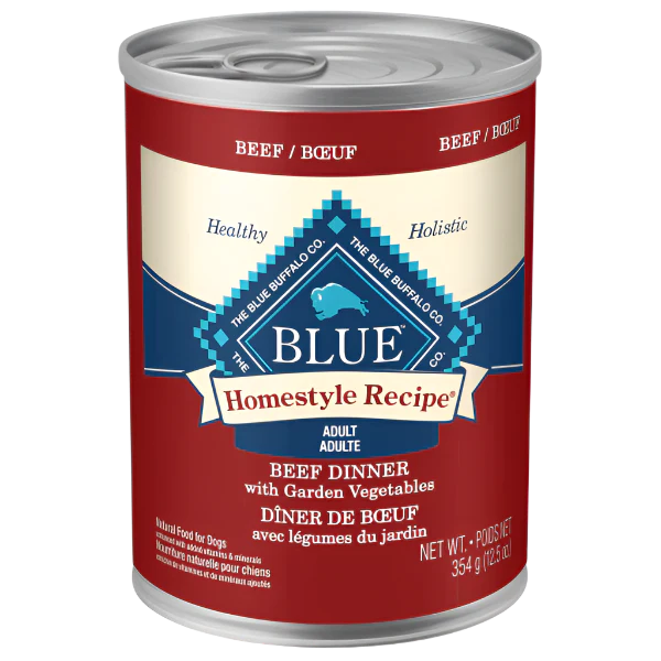 BLUE Homestyle Recipe Beef Dinner Canned Dog Food