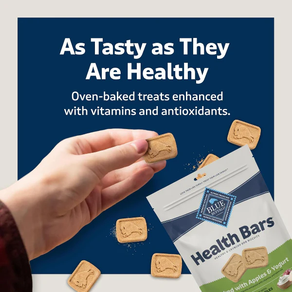 BLUE Health Bars Natural Crunchy Dog Treats Biscuits; Apple & Yogurt - Image 6