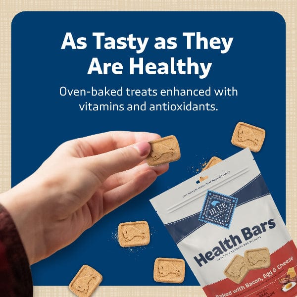 BLUE Health Bars Natural Crunchy Dog Treats Biscuits; Bacon, Egg & Cheese - Image 6