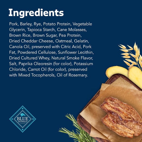 BLUE Sizzlers Natural Pork Bacon-Style Dog Treats - Image 7