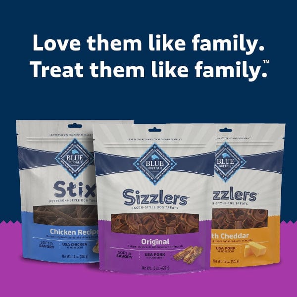 BLUE Sizzlers Natural Pork Bacon-Style Dog Treats - Image 8