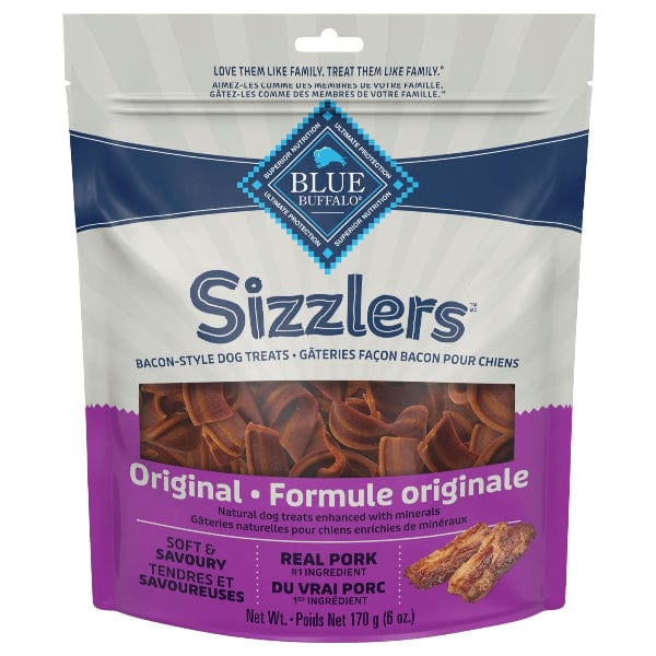 BLUE Sizzlers Natural Pork Bacon-Style Dog Treats - Image 9