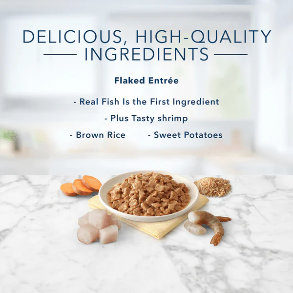 BLUE Tastefuls Flaked Fish and Shrimp Entree Canned Cat Food, 5.5oz - Image 2