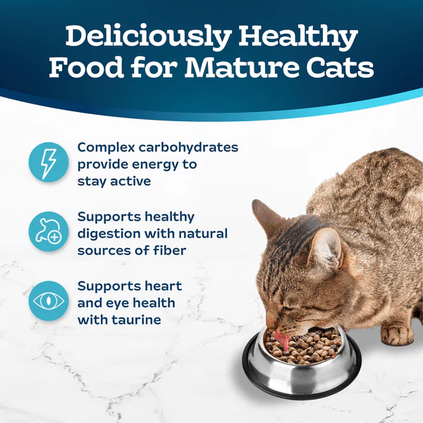 BLUE Tastefuls Healthy Aging Mature Chicken & Brown Rice Recipe Dry Cat Food, 7lb - Image 4