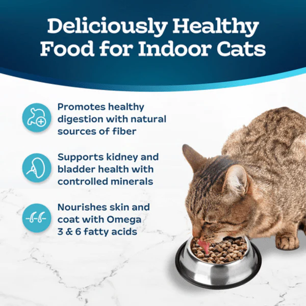 BLUE Tastefuls Indoor Health Salmon & Brown Rice Recipe Dry Cat Food - Image 4