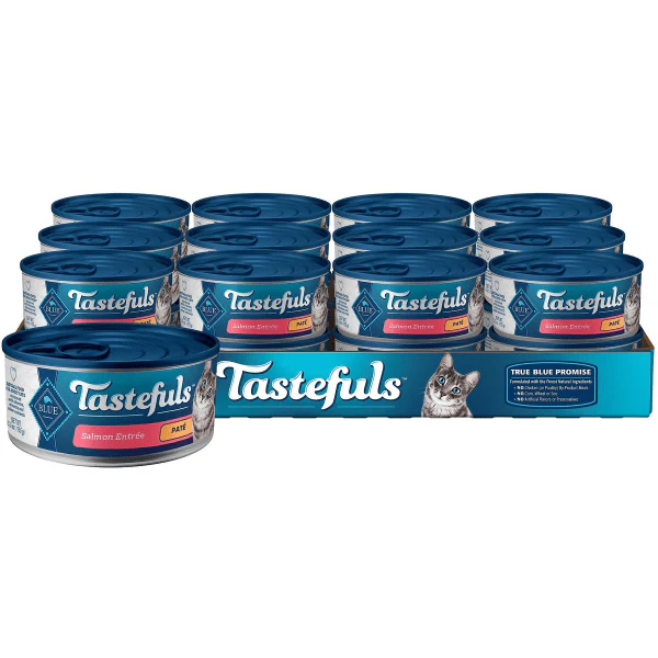 BLUE Tastefuls Salmon Entree Pate Canned Cat Food, 5.5oz - Image 9