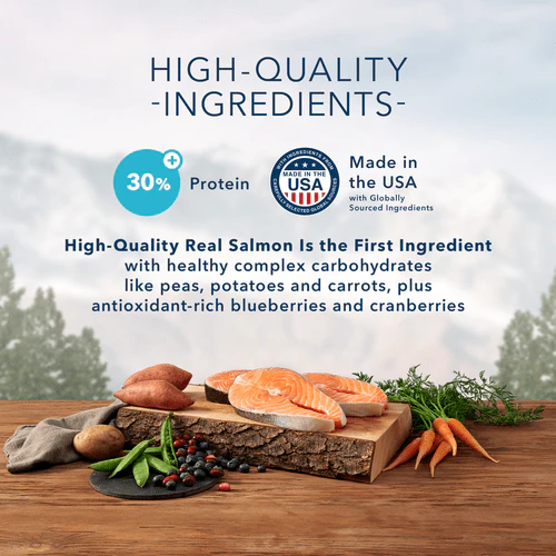 BLUE Wilderness Grain Free Salmon Recipe Dry Dog Food, 24lb - Image 3