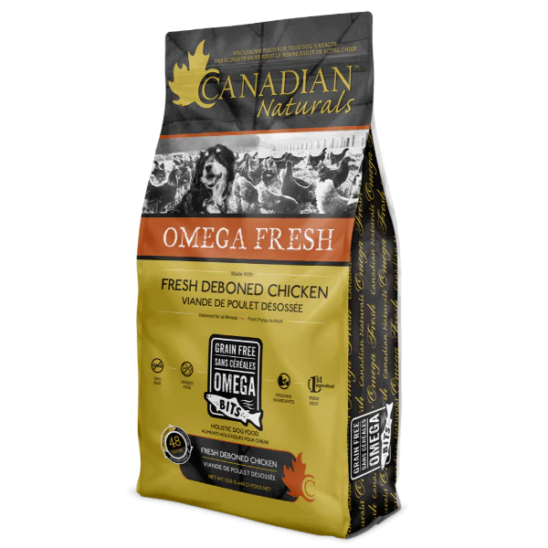 Canadian Naturals Omega Fresh Deboned Chicken Recipe Dry Dog Food