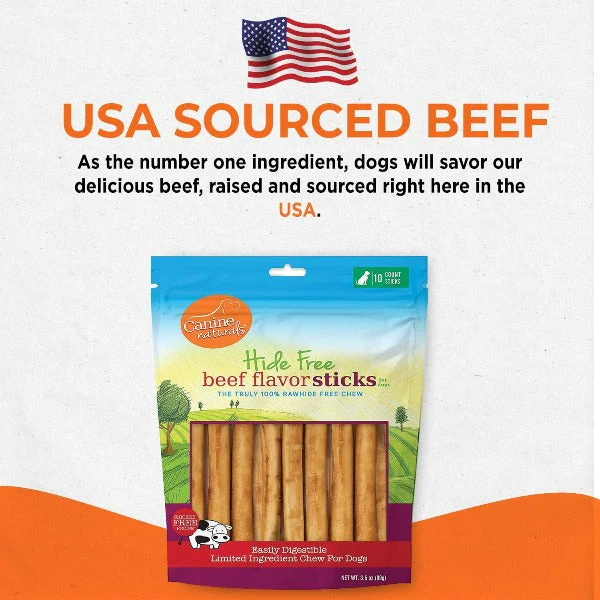 Canine Naturals Hide Free Beef Sticks Dog Chew - Image 8