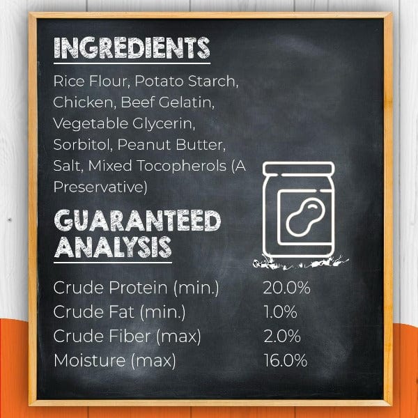 Canine Naturals Hide Free Peanut Butter Sticks Dog Chew - Image 3
