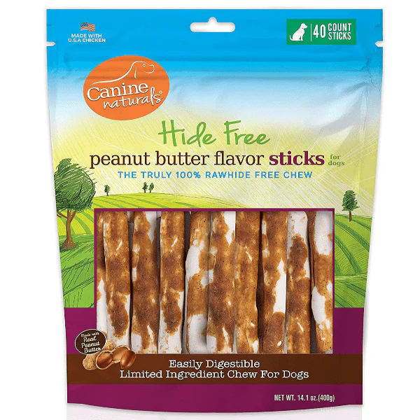 Canine Naturals Hide Free Peanut Butter Sticks Dog Chew - Image 9
