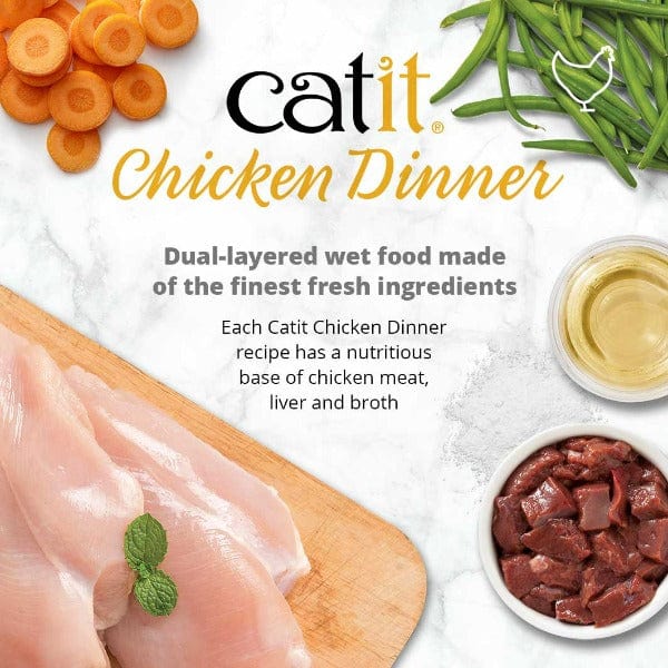 Catit Chicken Dinner with Duck & Potato Wet Cat Food - Image 2
