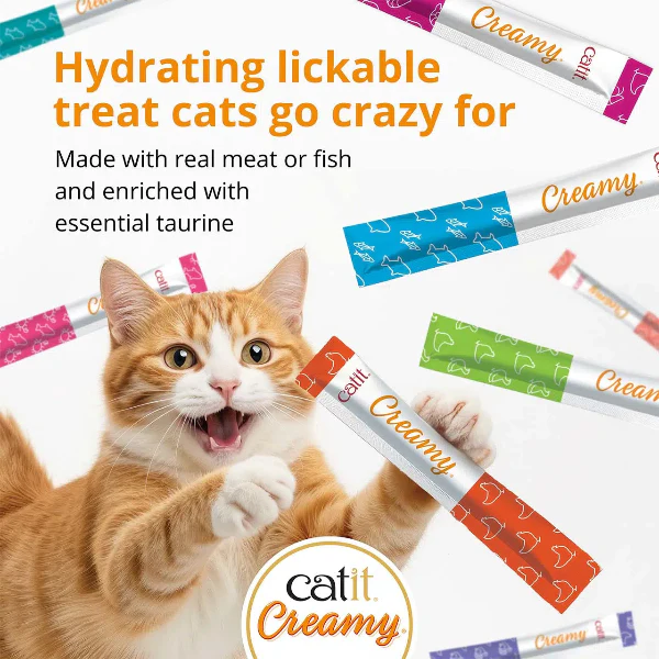 Catit Creamy Lickable Assorted Multipack Cat Treat - Image 3