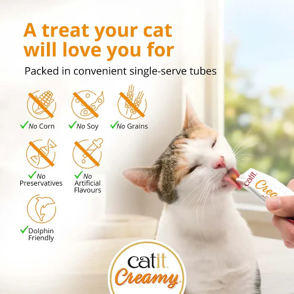Catit Creamy Lickable Assorted Multipack Cat Treat - Image 4