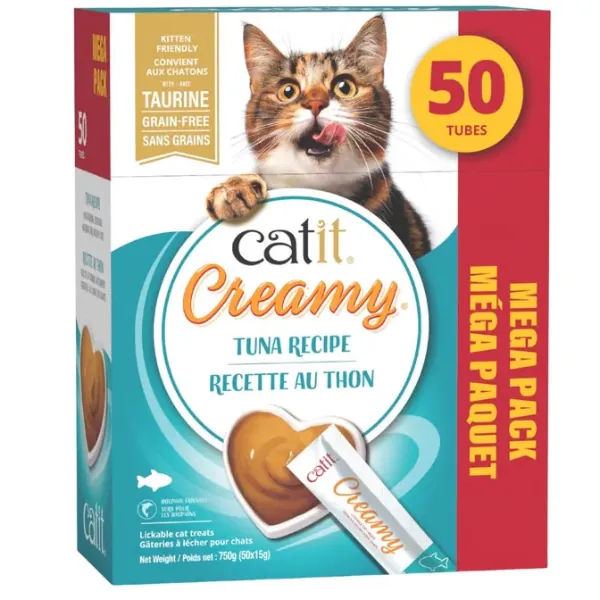 Catit Creamy Lickable Tuna Recipe Cat Treats - Image 14