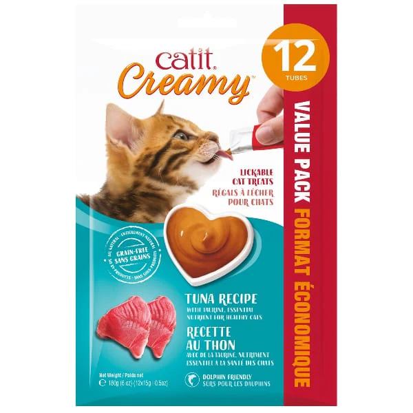Catit Creamy Lickable Tuna Recipe Cat Treats - Image 15