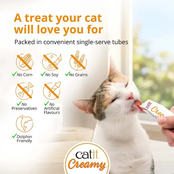Catit Creamy Lickable Tuna Recipe Cat Treats - Image 4