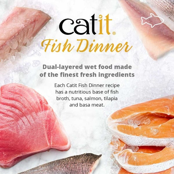 Catit Fish Dinner with Tuna & Carrots Wet Cat Food - Image 2