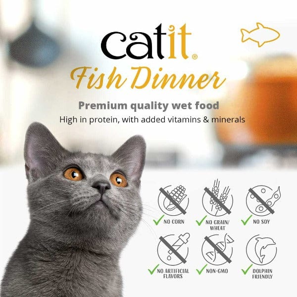 Catit Fish Dinner with Whitefish & Pumpkin Wet Cat Food - Image 4