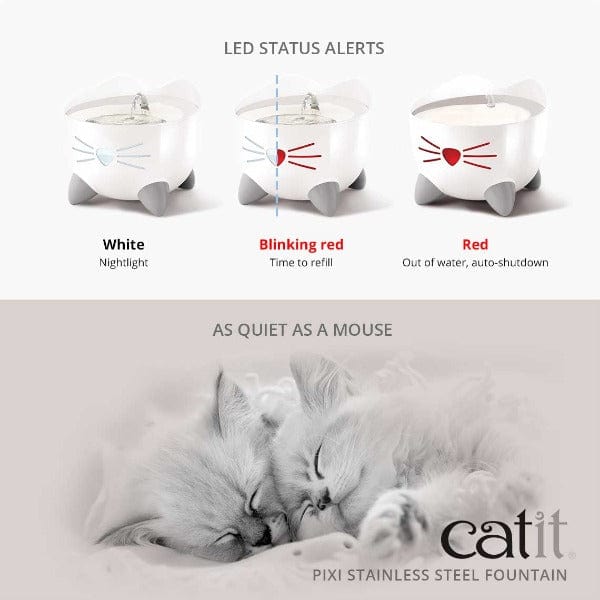 Catit PIXI Stainless Steel Fountain - Image 3