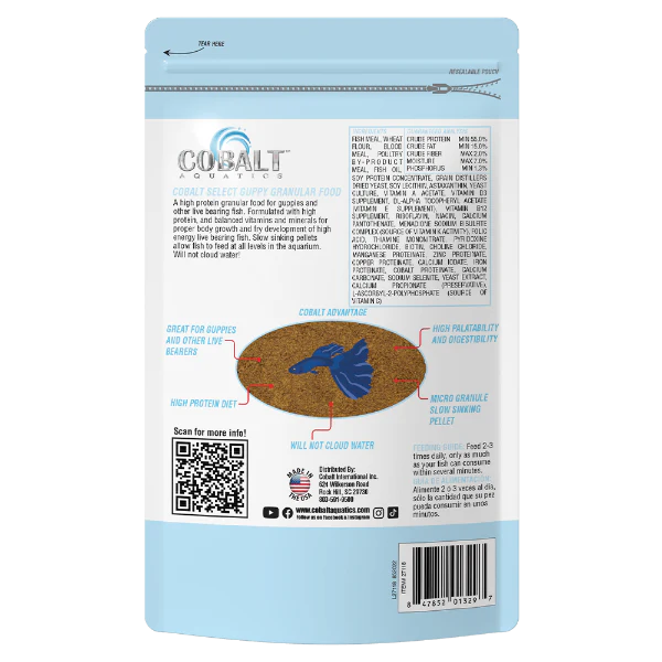 Cobalt Aquatics Select Guppy Granular - Image 3