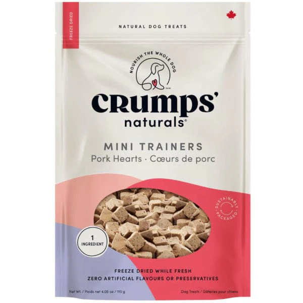Crumps' naturals Freeze-Dried Pork Hearts Mini Trainers (SPECIAL ORDER ITEM) - Image 7