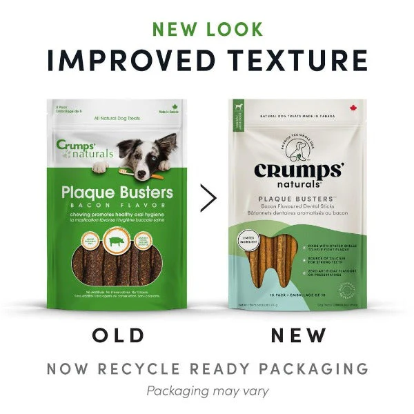 Crumps' naturals Plaque Busters Bacon Dental Sticks - Image 2