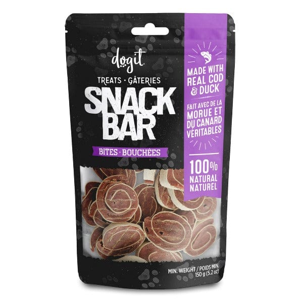Dogit Snack Bar Bites Dog Treats; Cod & Duck