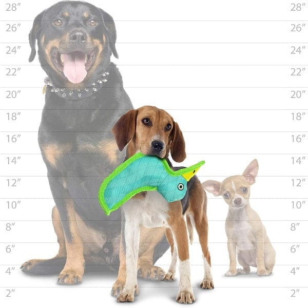 Tuffy DuraForce Blue Duck Plush Dog Toy - Image 4