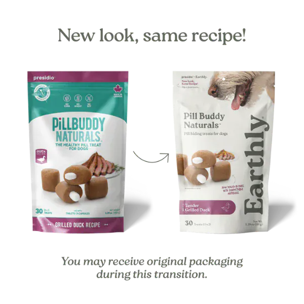 Earthly Pill Buddy Naturals Pill Hiding Treat for Dogs; Grilled Duck Recipe - Image 2