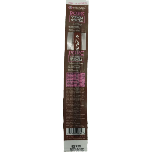 Etta Says! Yumm Pork Stick for Dogs