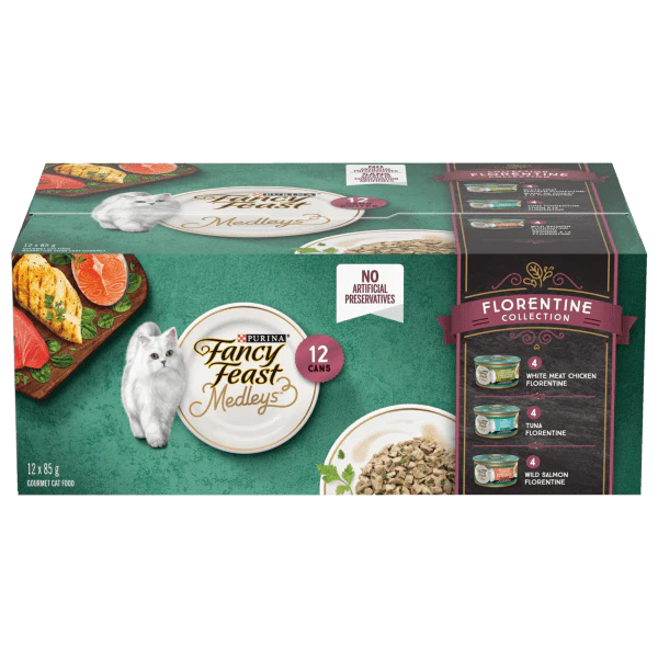 Fancy Feast Medleys Florentine Collection Canned Cat Food Variety Pack