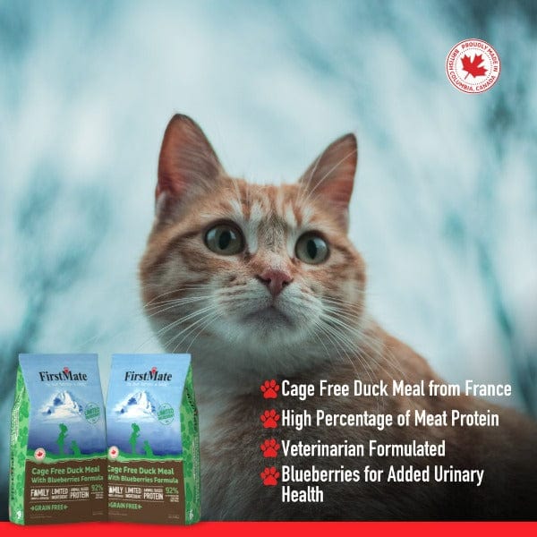 FirstMate LID Duck Meal & Blueberries Formula Dry Cat Food, 3.96lb - Image 2
