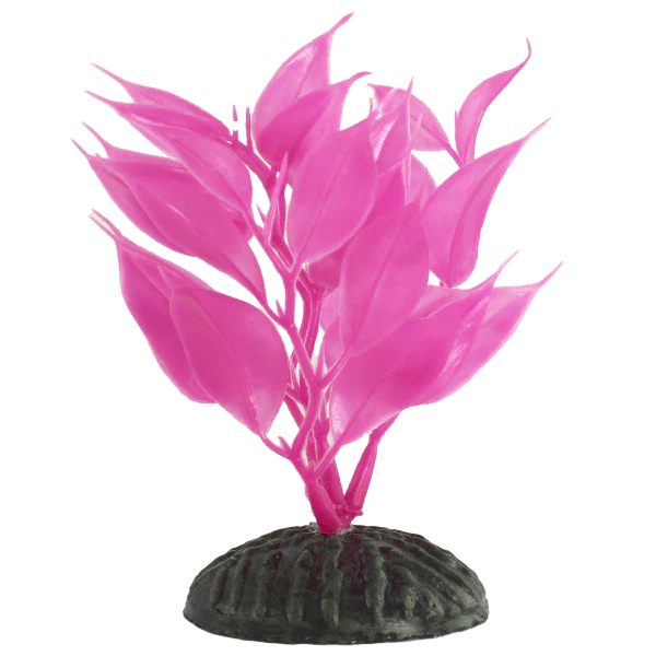 Fish Gear Pink Hygrophila Plastic Betta Plant (4")