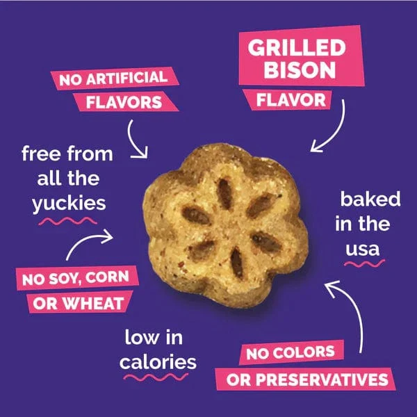 Fruitables Skinny Minis Grilled Bison Flavor Dog Treats - Image 3