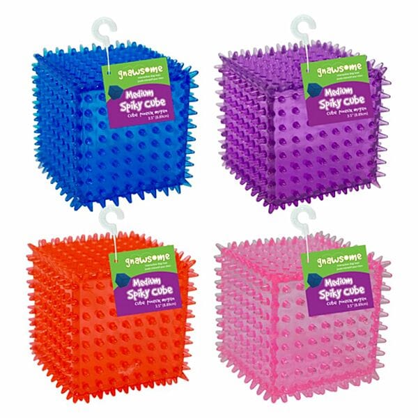 Gnawsome Spiky Squeaker Cube Dog Toy - Image 5
