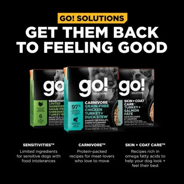 Go! Solutions Carnivore Grain Free Chicken, Turkey & Duck Stew Wet Dog Food, 12.5oz - Image 5