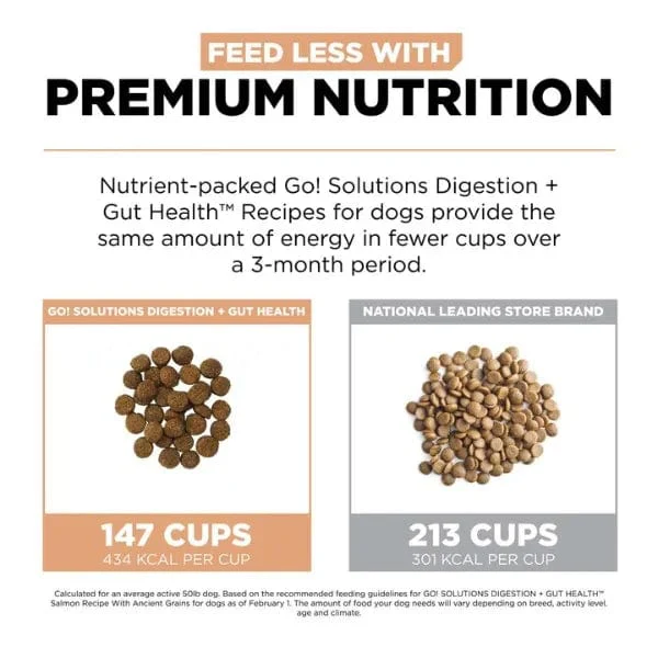 Go! Solutions Digestion + Gut Health, Salmon Recipe with Ancient Grains Dry Dog Food - Image 4