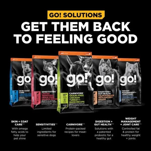 Go! Solutions Carnivore Grain-Free Chicken, Turkey & Duck Recipe Dry Puppy Food, 12lb - Image 6