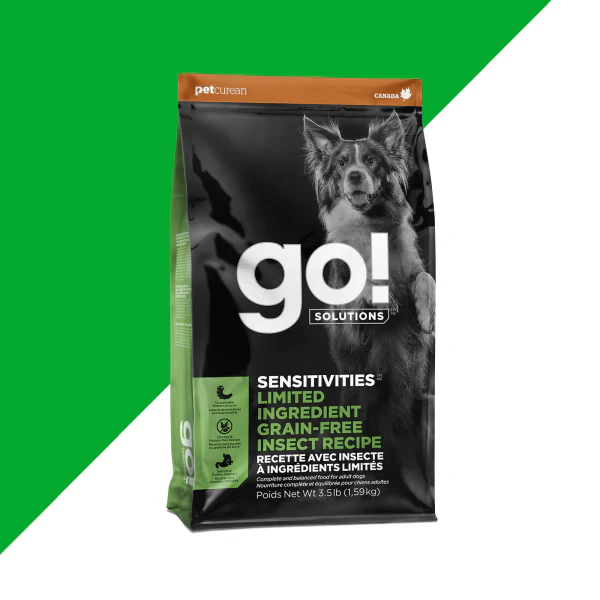 Go! Solutions Sensitivities Limited Ingredient Grain Free Insect Recipe Dry Dog Food, 22lb