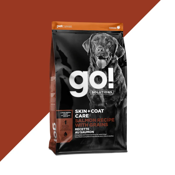 Go! Solutions Skin & Coat Care Large Breed Salmon Recipe with Grains Dry Dog Food, 25lb