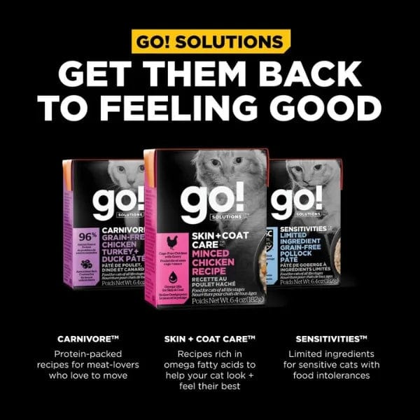 Go! Solutions Skin & Coat Care Minced Chicken Recipe Wet Cat Food - Image 5